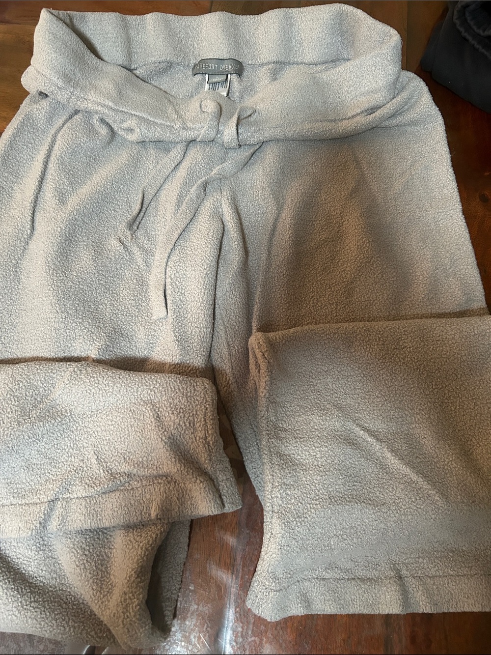 Barefoot Dreams Plush Drawstring Joggers - Light Cream